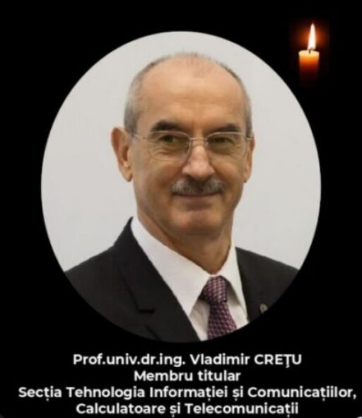 Anunţ deces Prof.univ.dr.ing.Vladimir Crețu